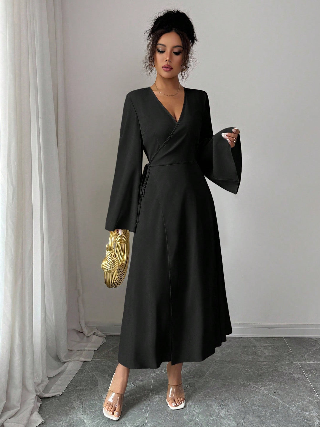 Rochie midi SHEIN, negru