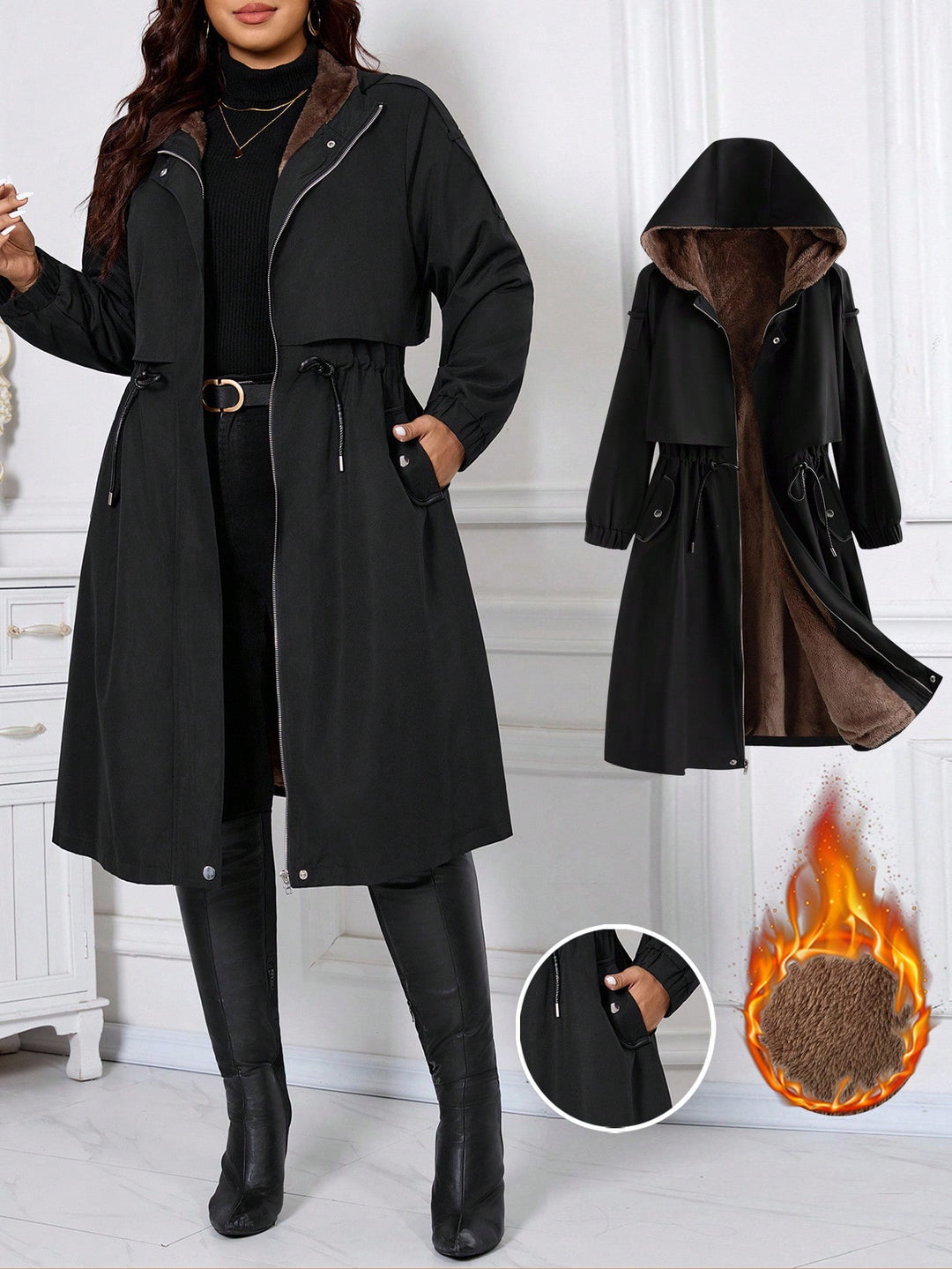 Palton SHEIN, negru