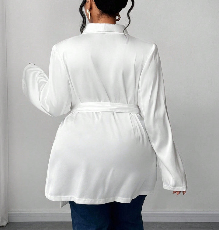 Sacou Shein curve+, alb
