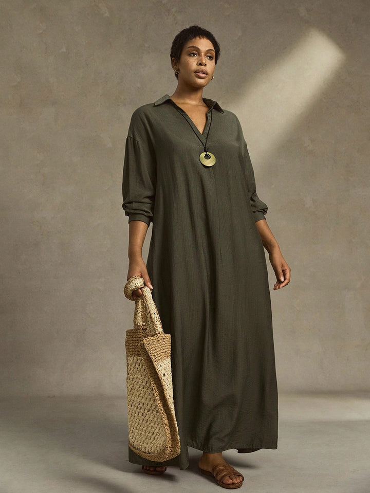 Rochie maxi SHEIN, verde