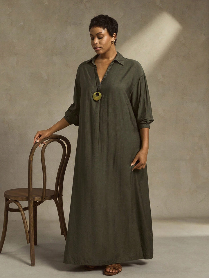 Rochie maxi SHEIN, verde