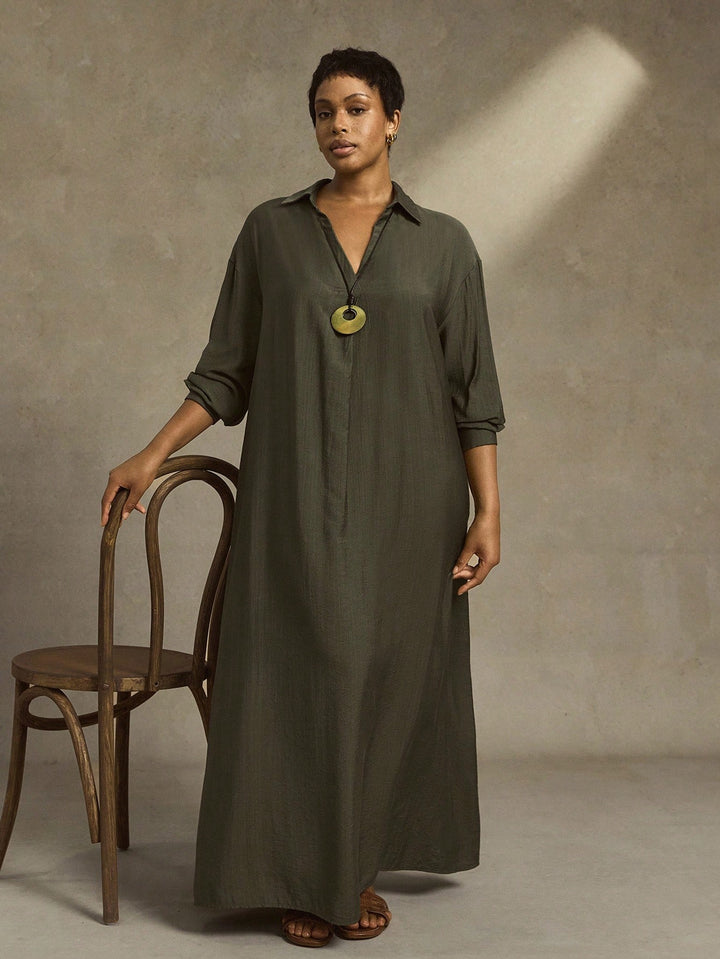 Rochie maxi SHEIN, verde