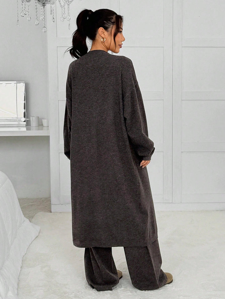 Cardigan SHEIN, maro
