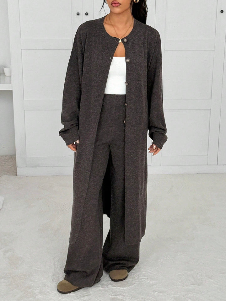 Cardigan SHEIN, maro