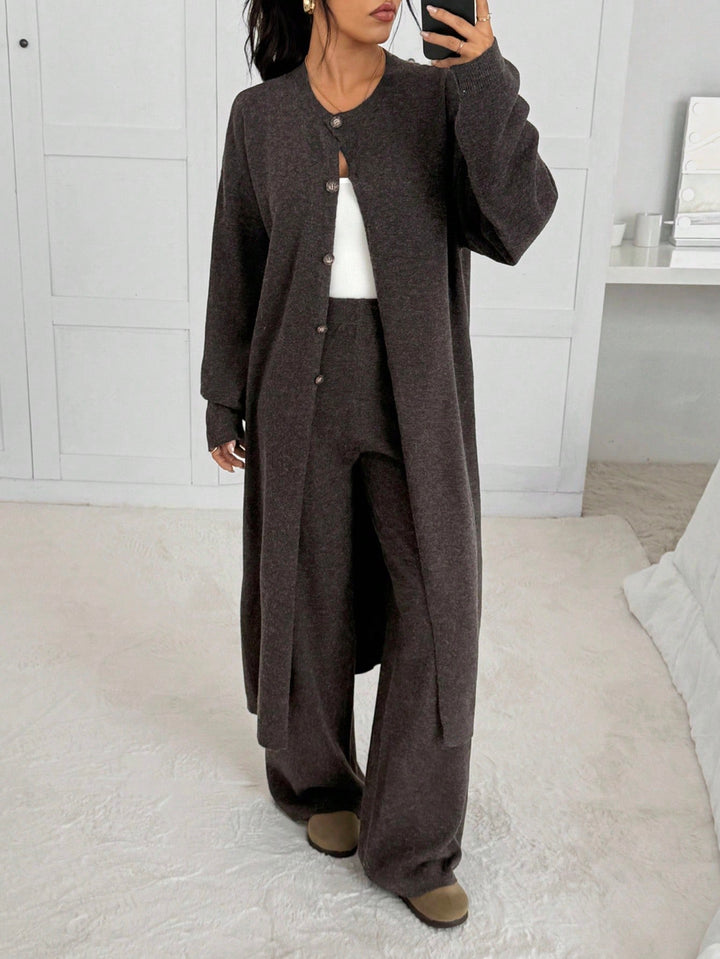 Cardigan SHEIN, maro