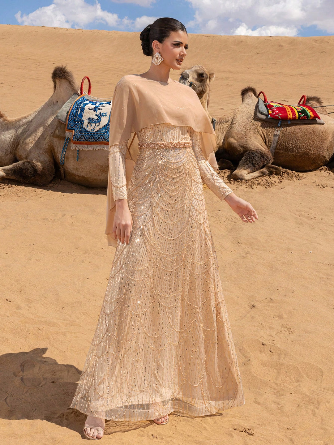 Rochie SHEIN, kaki