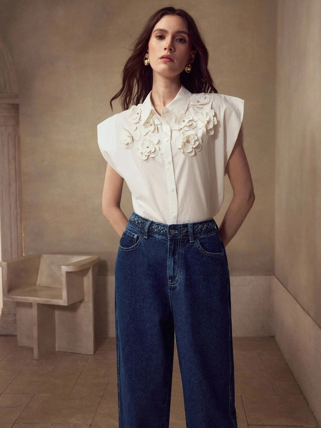 Jeans SHEIN, albastru