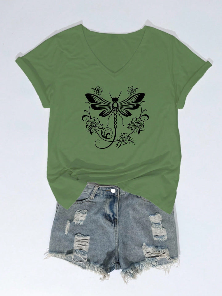 Tricou SHEIN, kaki