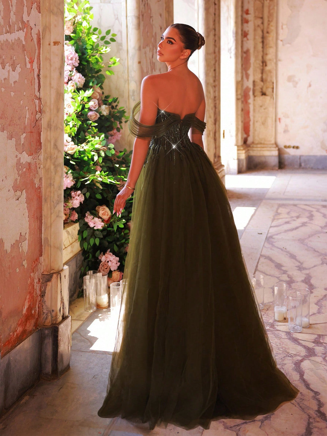 Rochie SHEIN, kaki