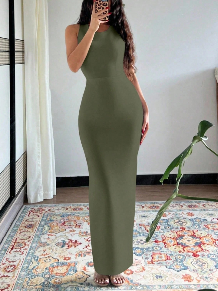 Rochie maxi Shein, verde