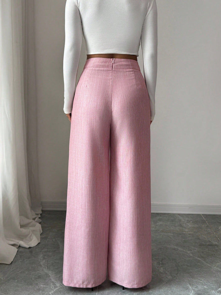 Pantaloni SHEIN, roz