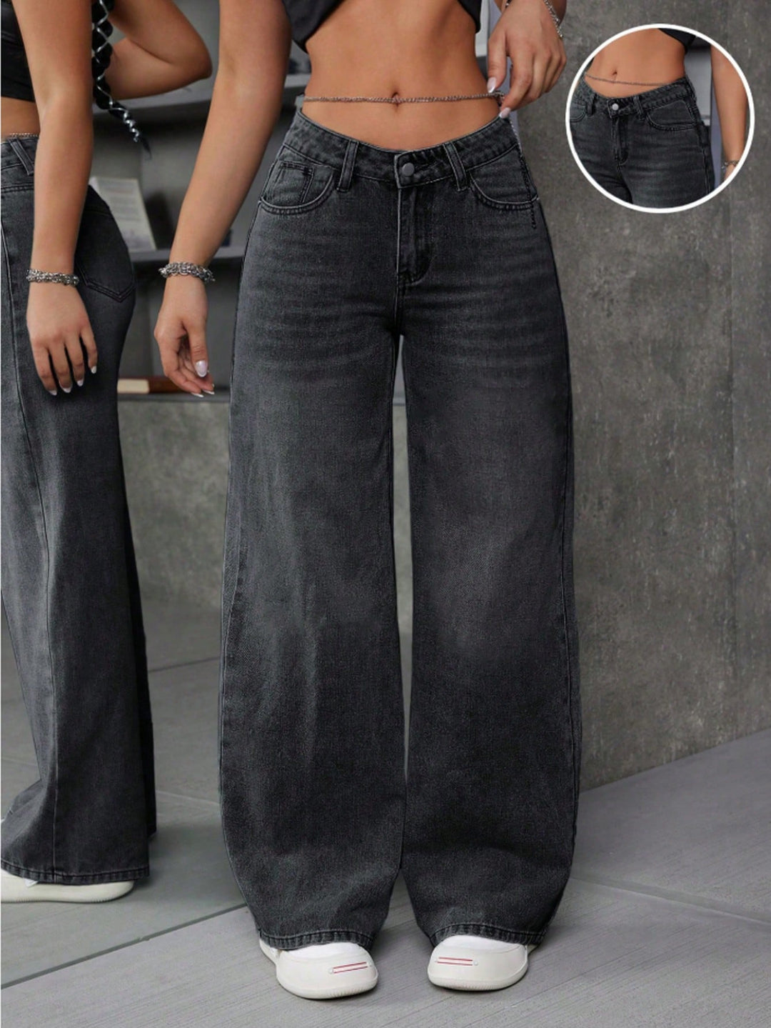 Jeans SHEIN, gri