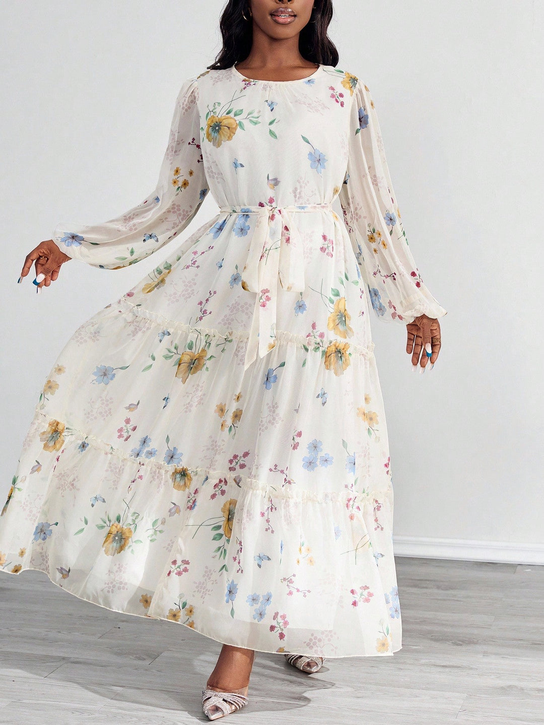 Rochie maxi SHEIN, mix culori