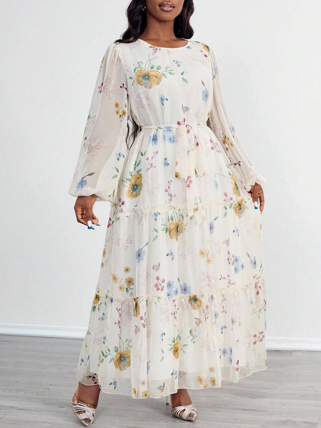 Rochie maxi SHEIN, mix culori
