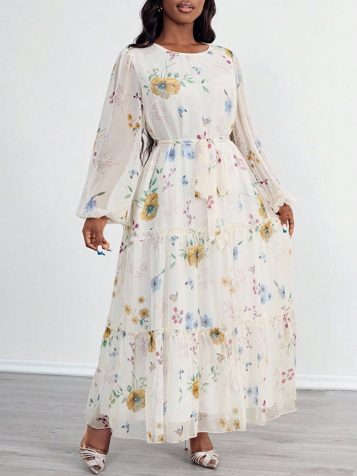 Rochie maxi SHEIN, mix culori