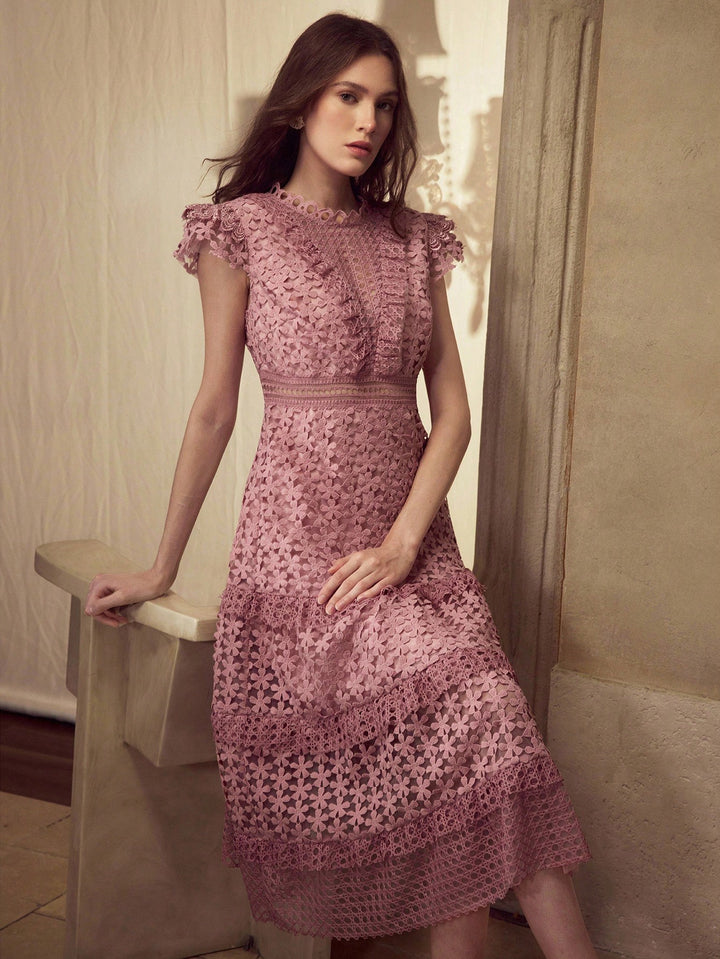 Rochie midi SHEIN, roz