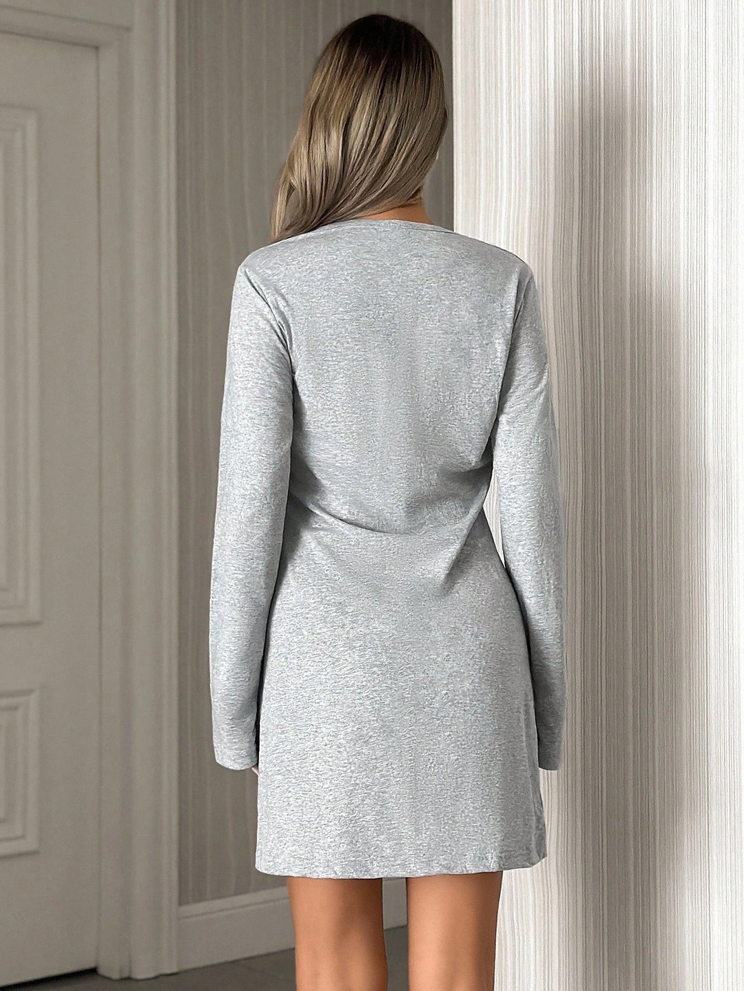 Rochie de noapte SHEIN, gri
