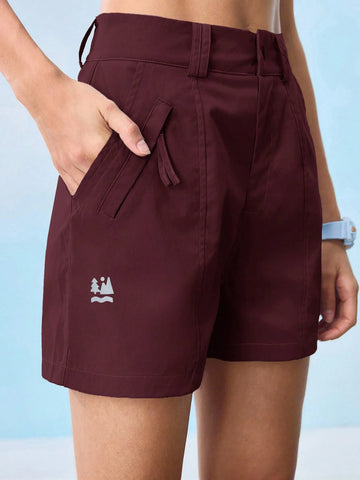 Pantaloni scurți SHEIN, vișiniu