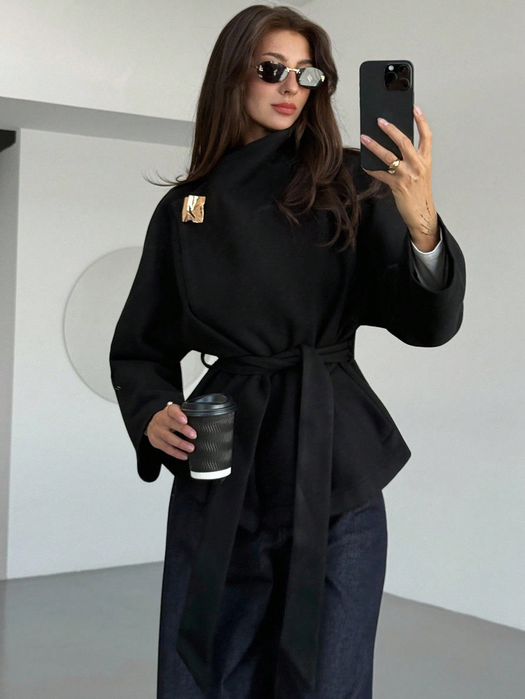Palton SHEIN, negru