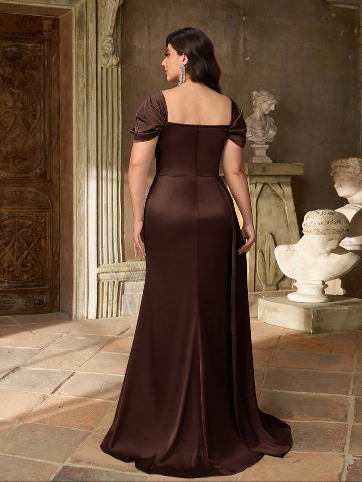 Rochie maxi SHEIN, maro