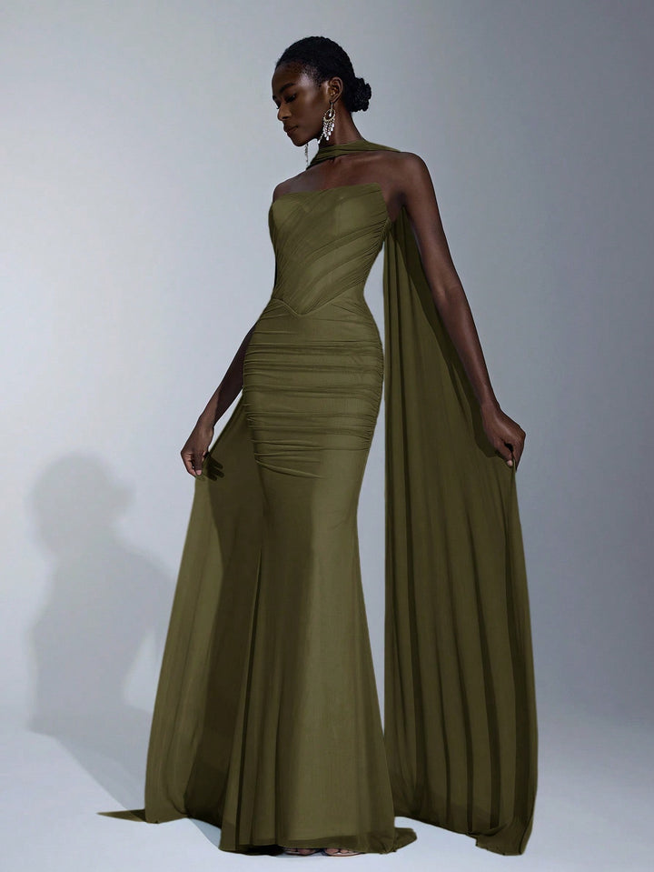 Rochie SHEIN, kaki