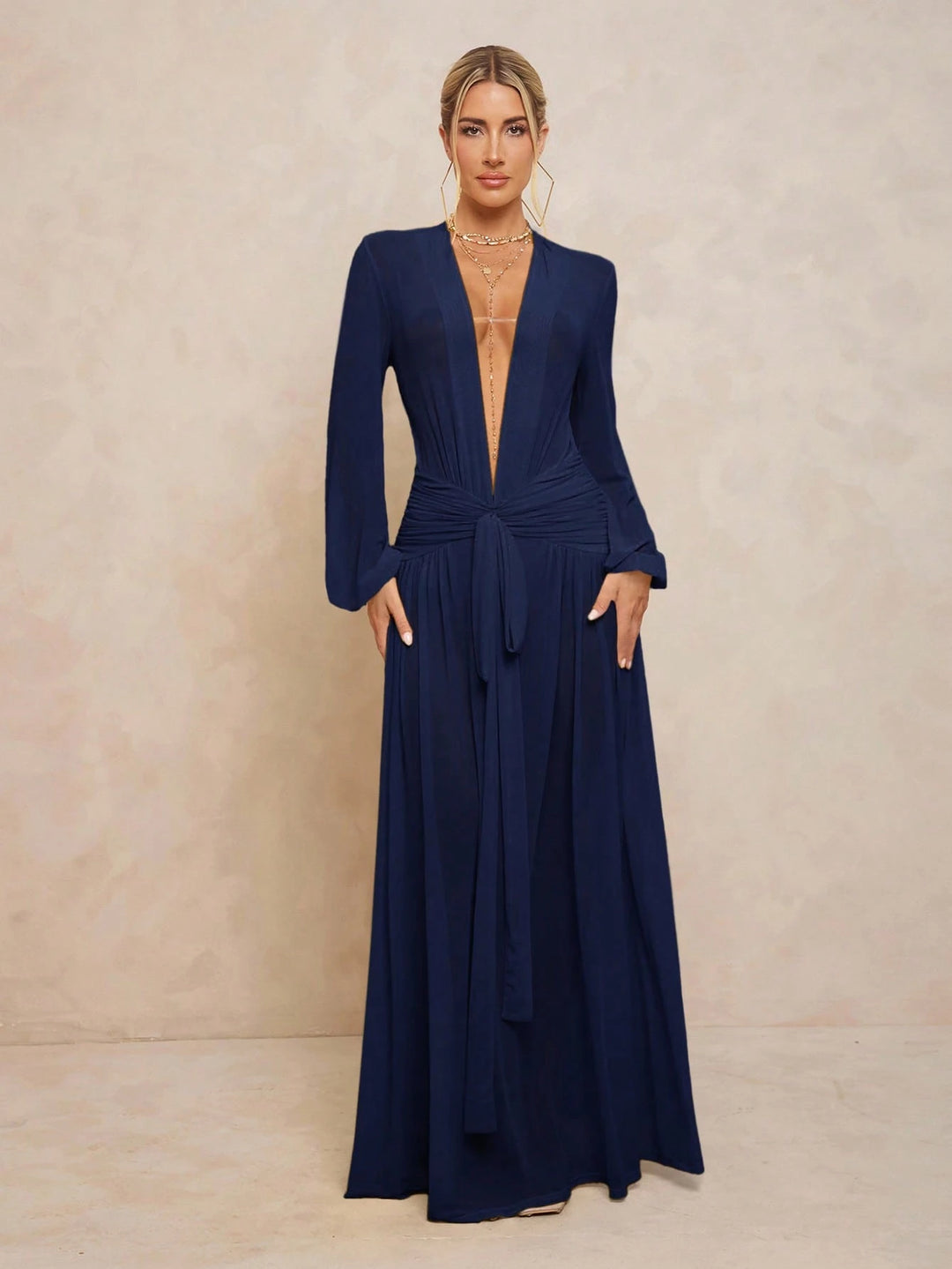 Rochie maxi SHEIN, albastru