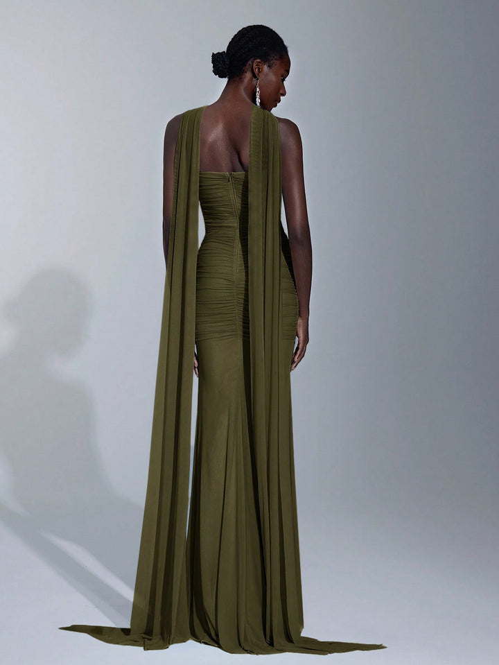 Rochie SHEIN, kaki