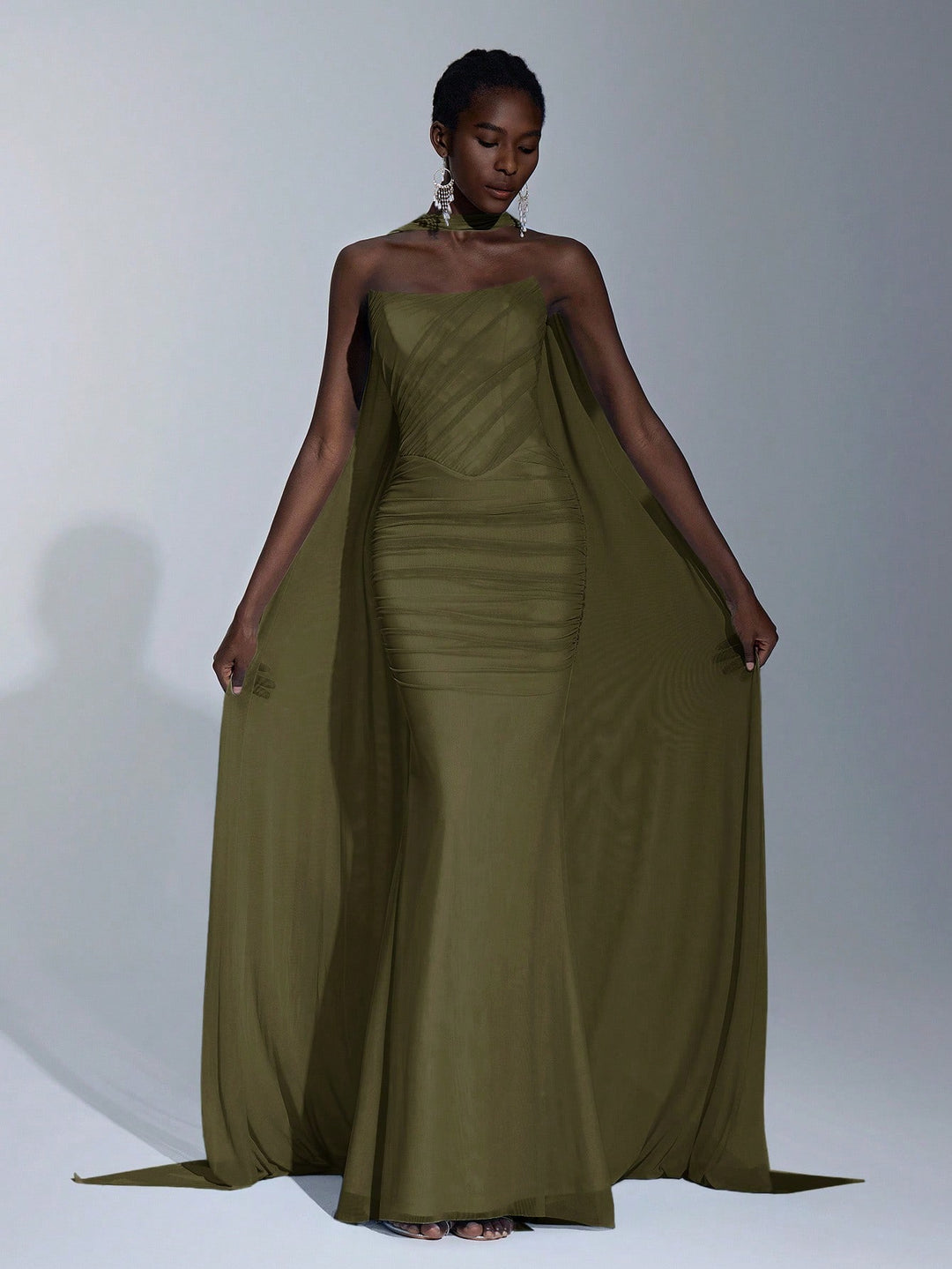 Rochie SHEIN, kaki