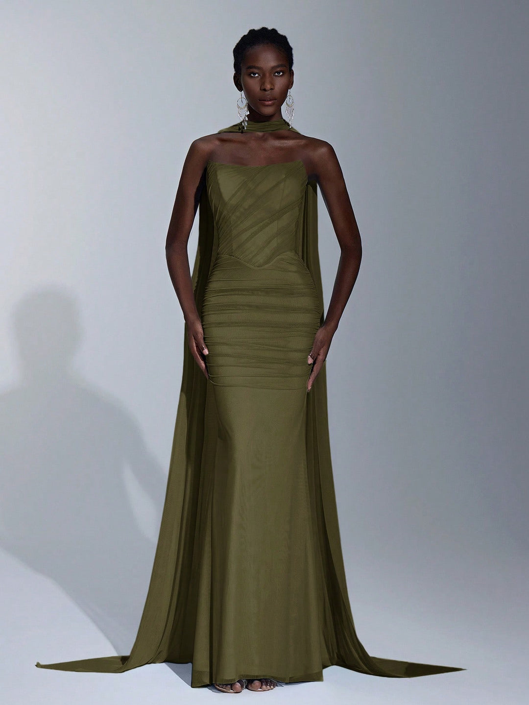 Rochie SHEIN, kaki