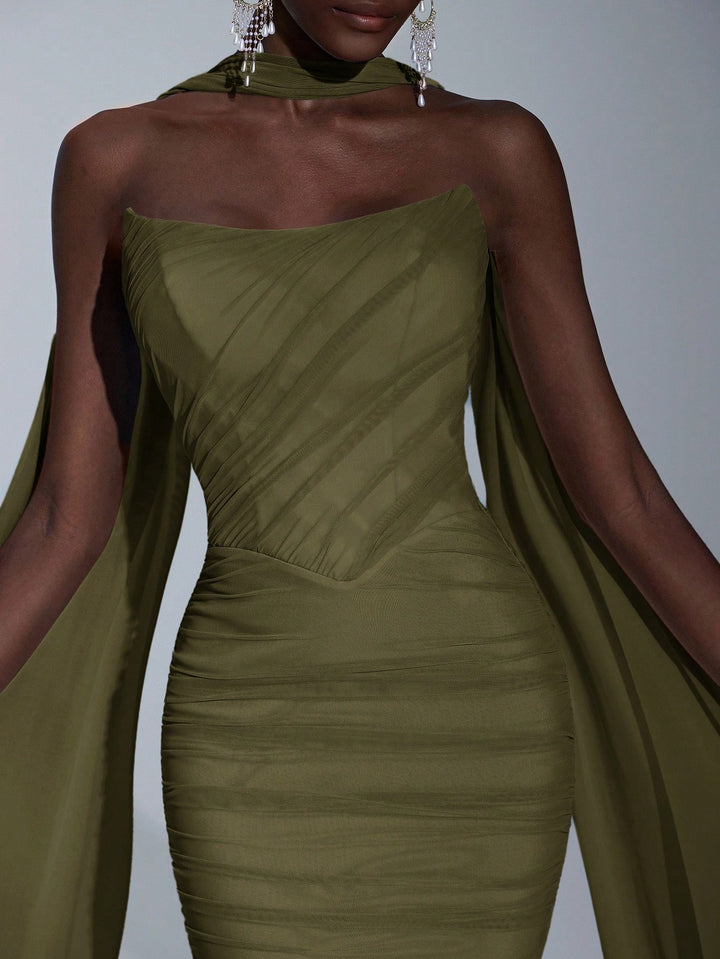 Rochie SHEIN, kaki