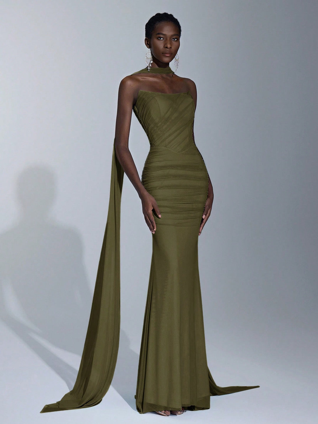 Rochie SHEIN, kaki