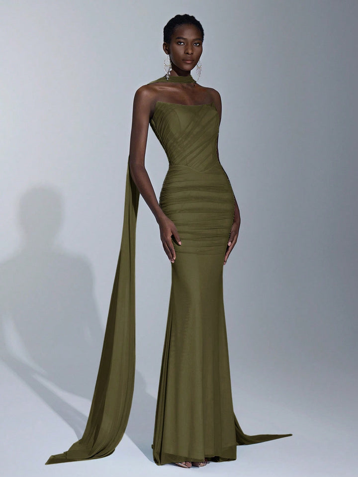 Rochie SHEIN, kaki