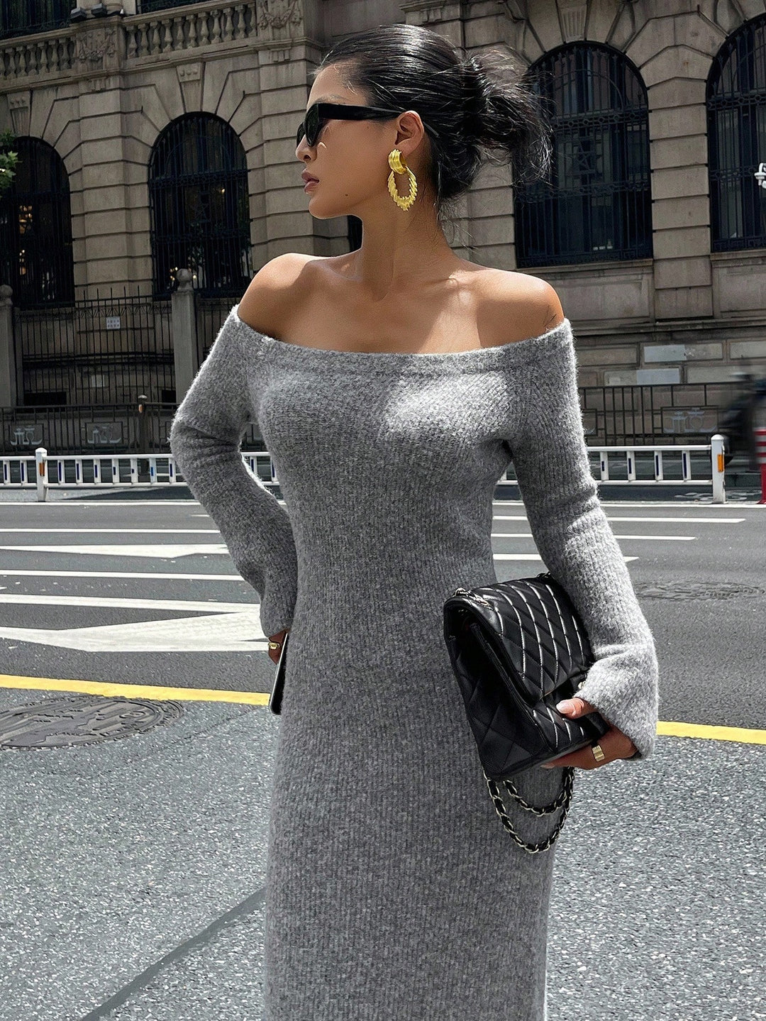 Rochie SHEIN, gri