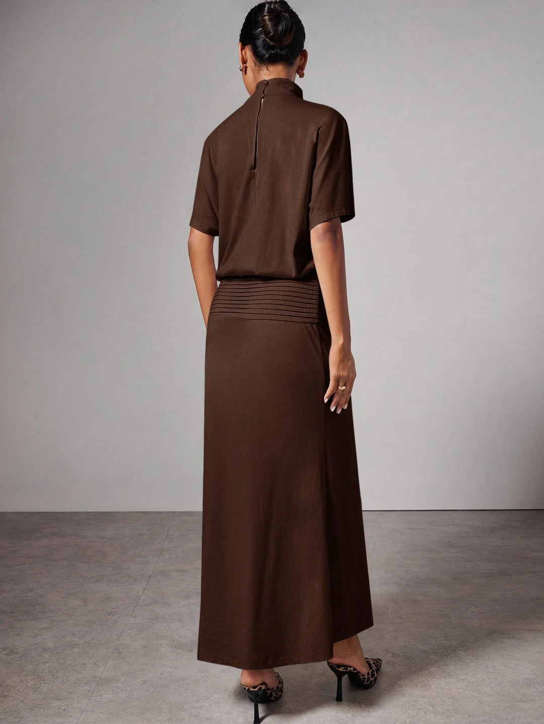 Rochie maxi SHEIN, maro