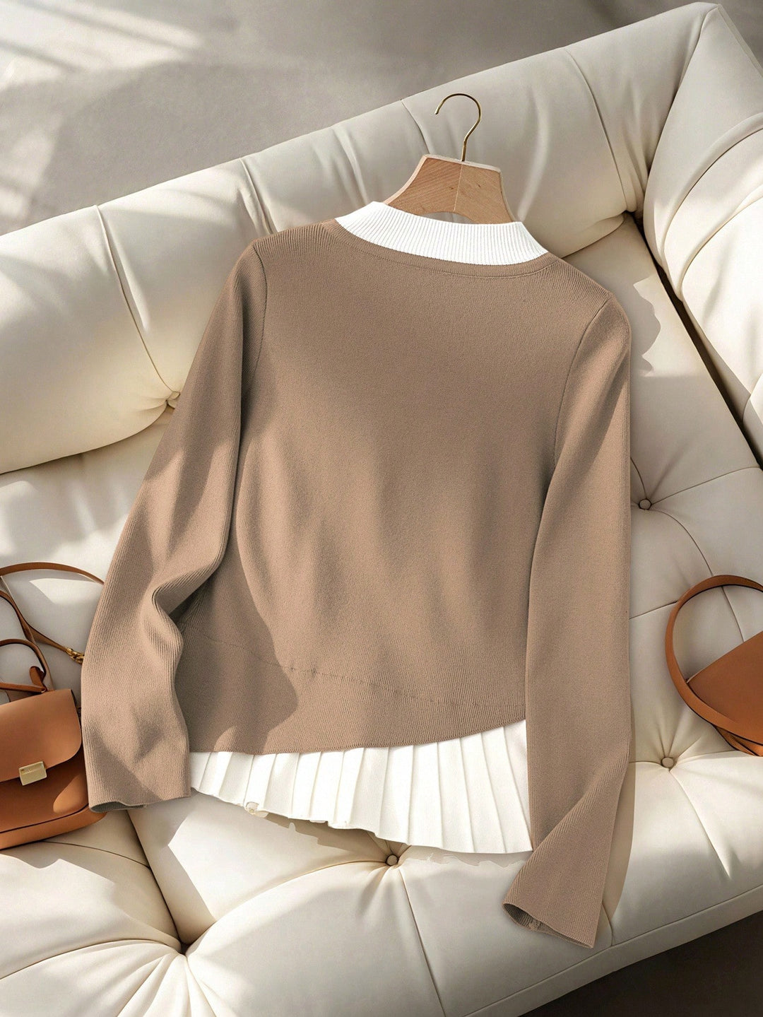 Pulover SHEIN, portocaliu