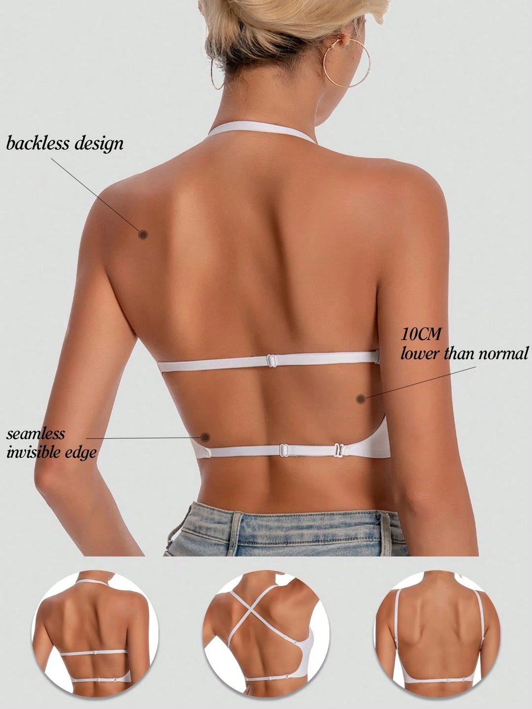 Bustier SHEIN, fehér