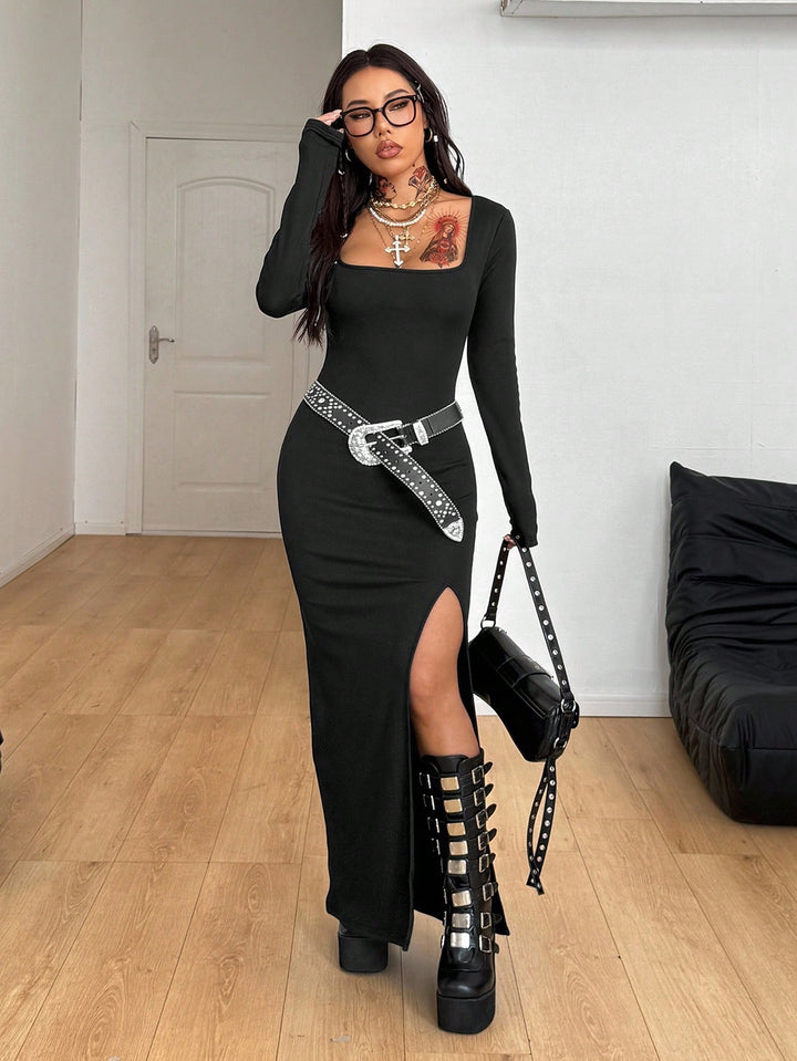 Rochie maxi SHEIN, negru