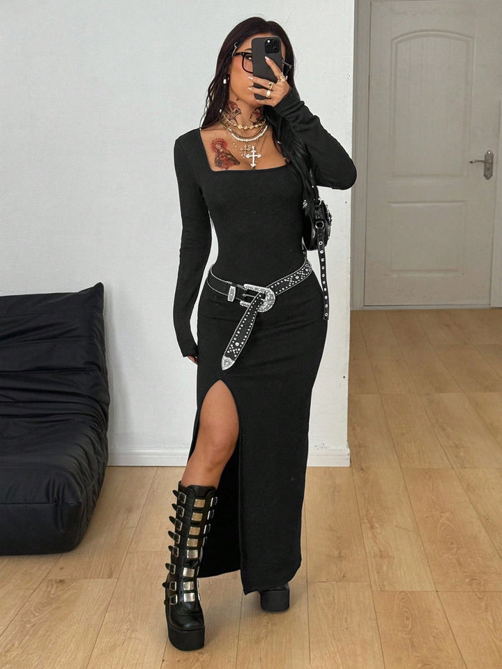 Rochie maxi SHEIN, negru