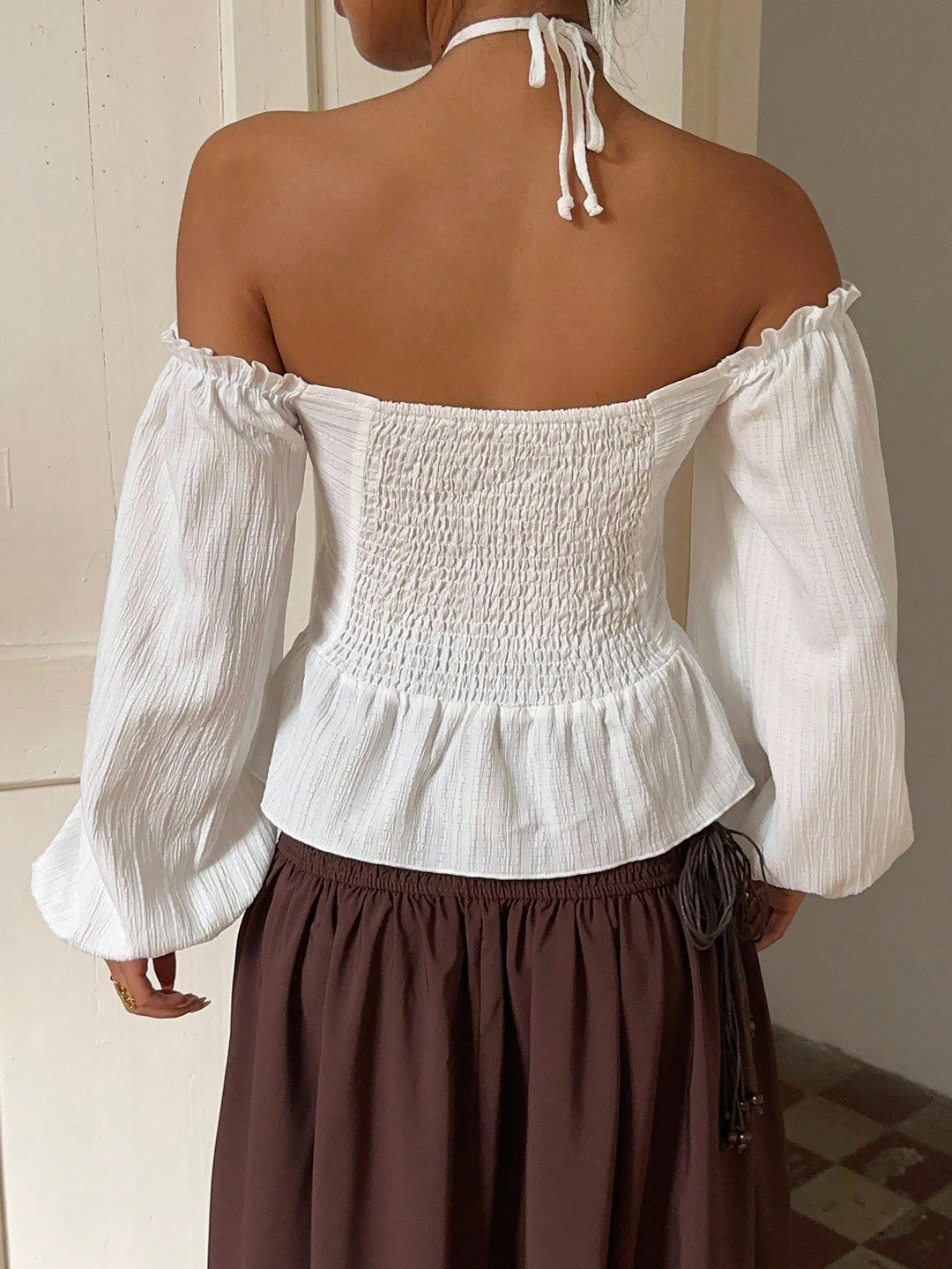 Top SHEIN, alb