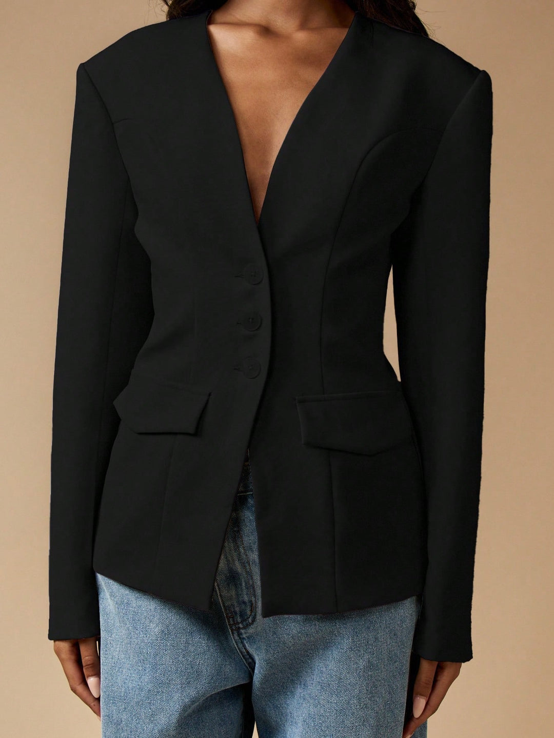 Sacou SHEIN, negru