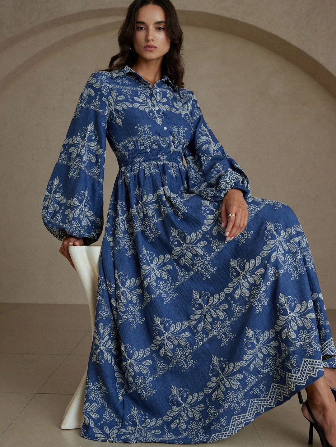 Rochie maxi SHEIN, mix culori