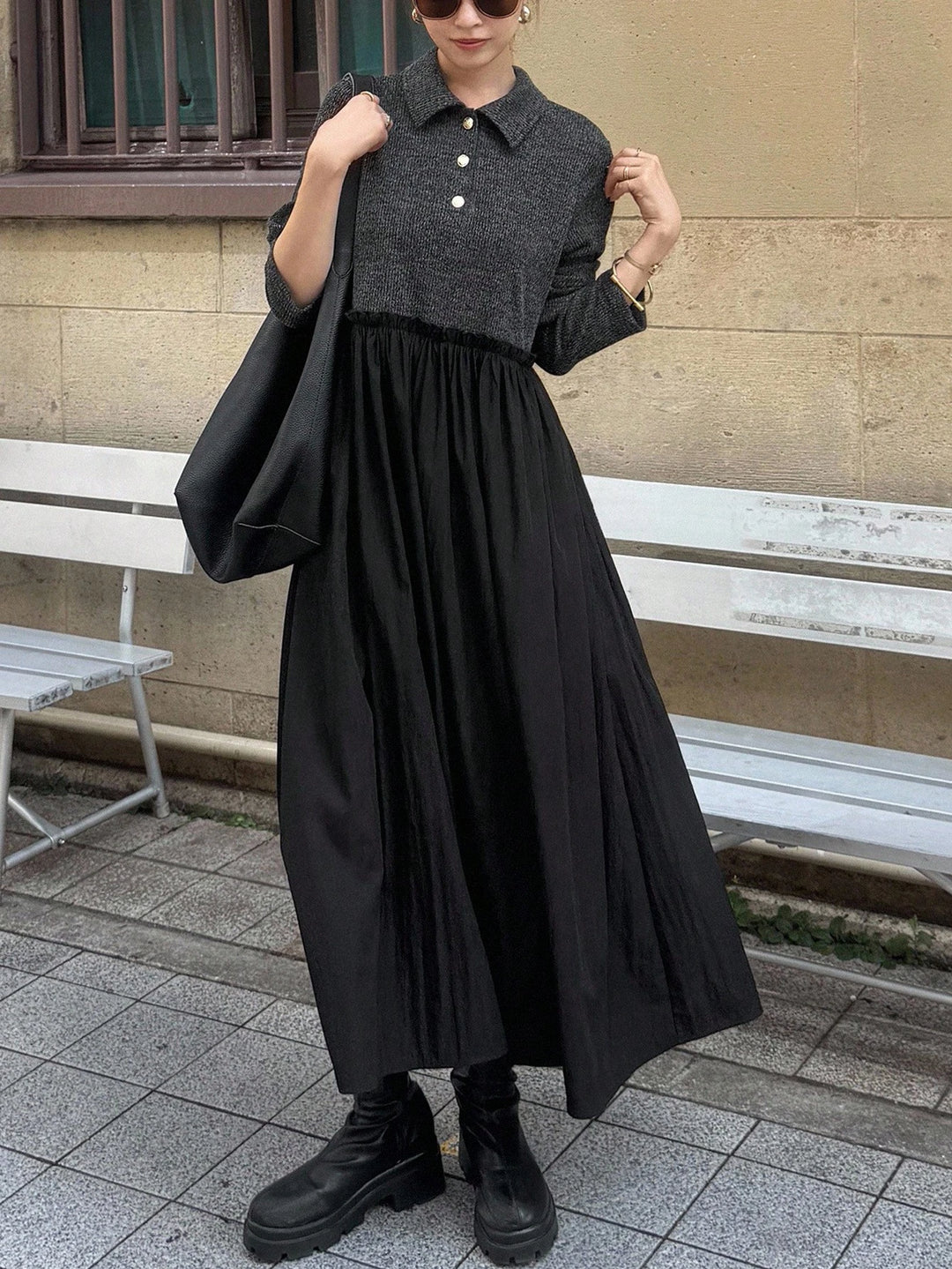 Rochie maxi SHEIN, negru
