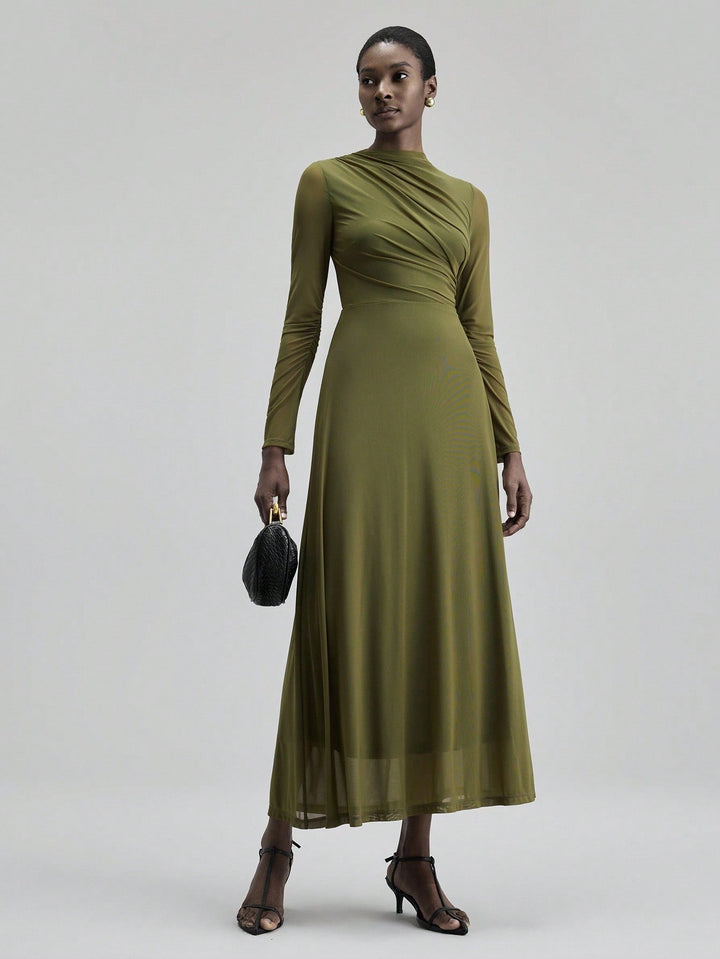 Rochie maxi SHEIN, kaki