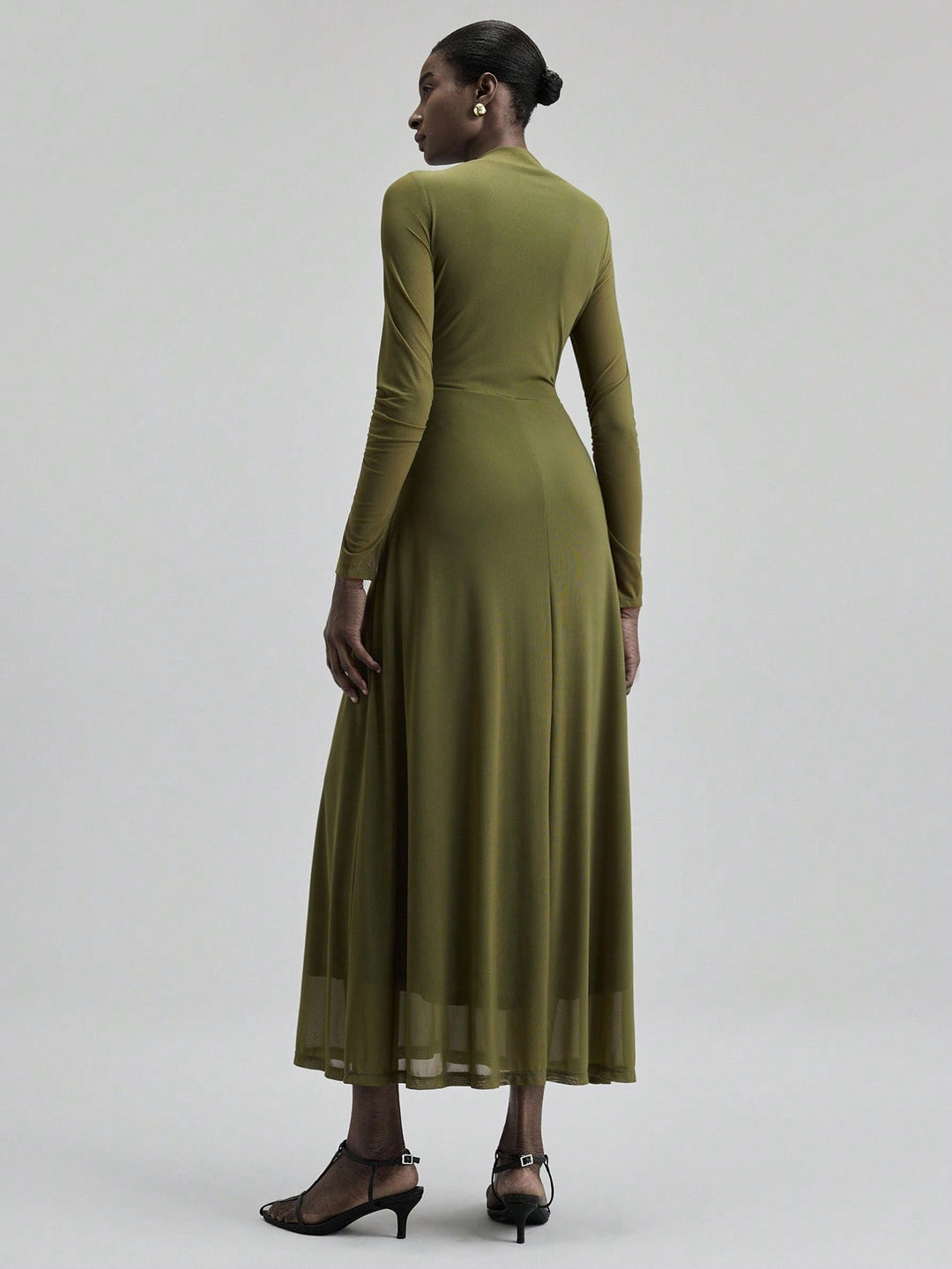 Rochie maxi SHEIN, kaki