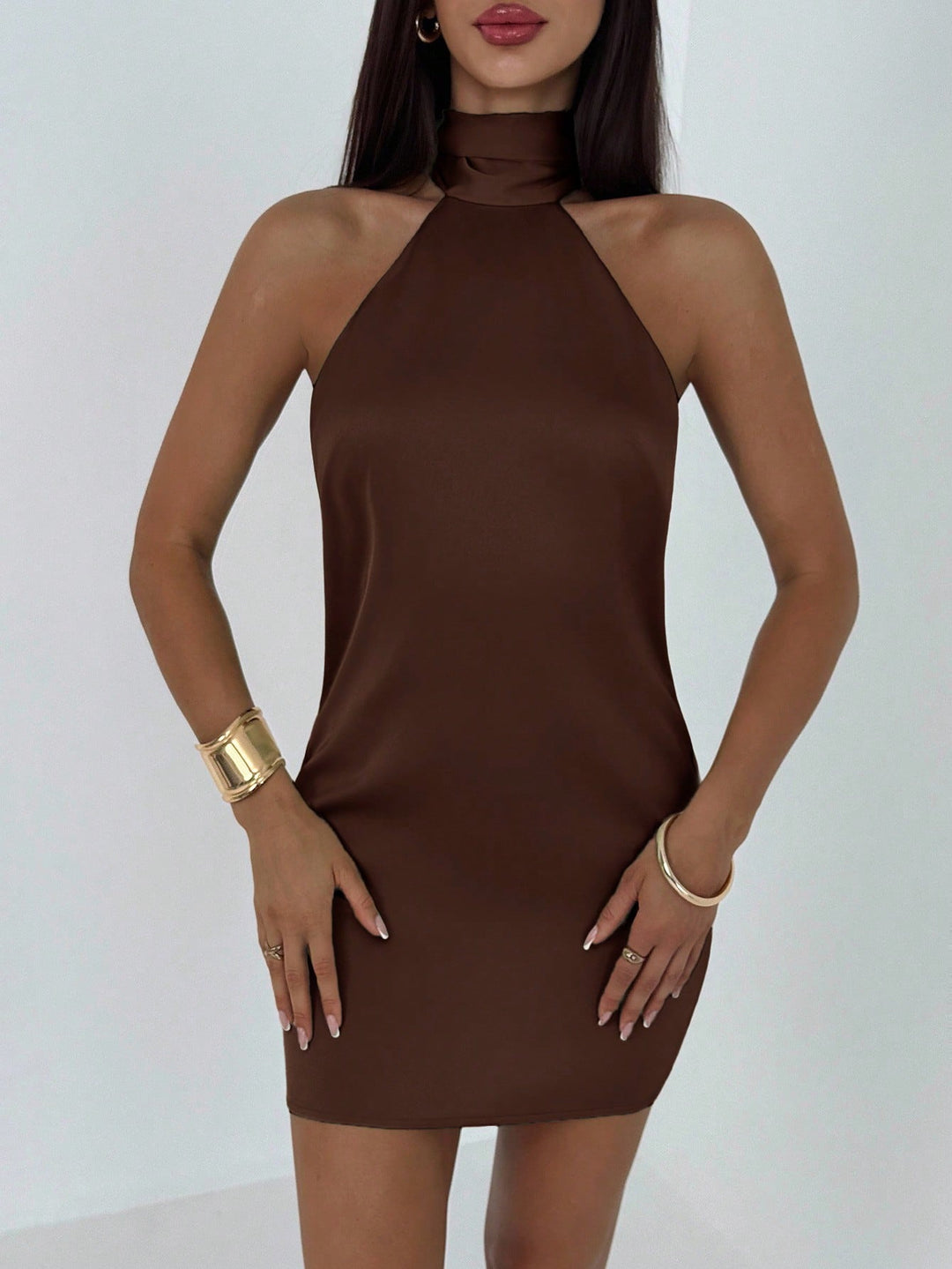 Rochie mini SHEIN, maro