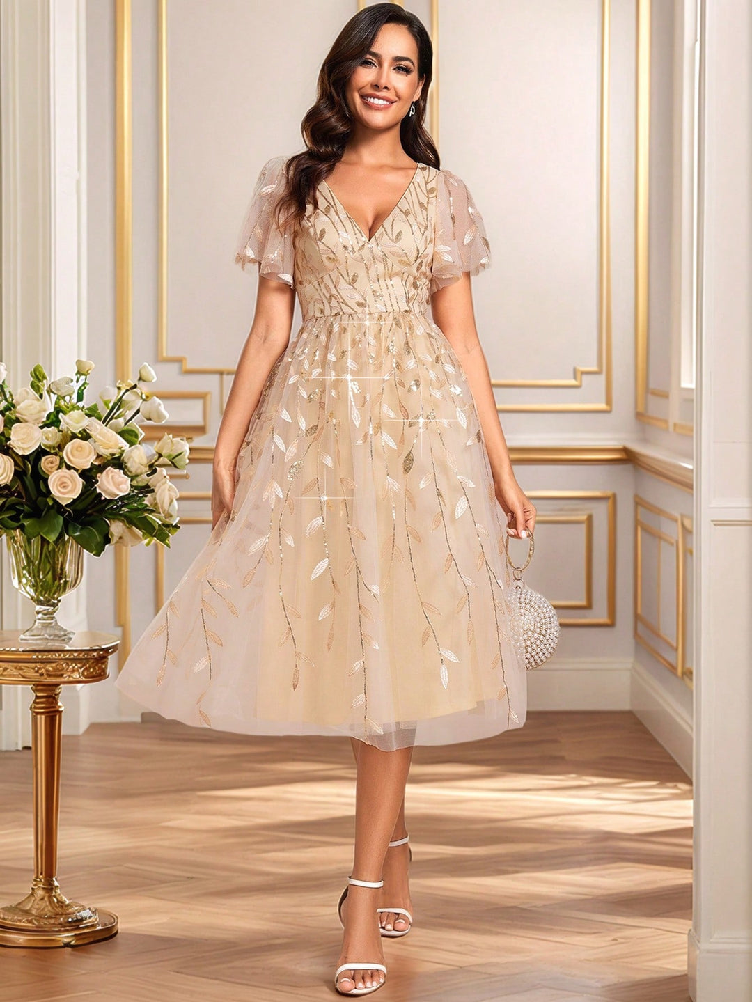 Rochie SHEIN, auriu