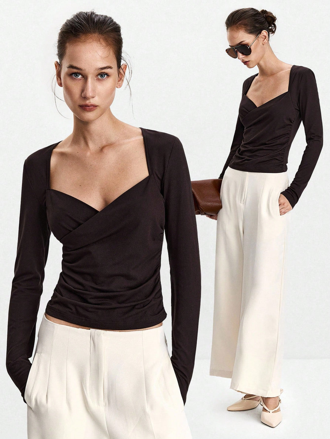 SHEIN barna blúz
