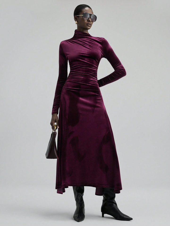 Rochie maxi SHEIN, vișiniu