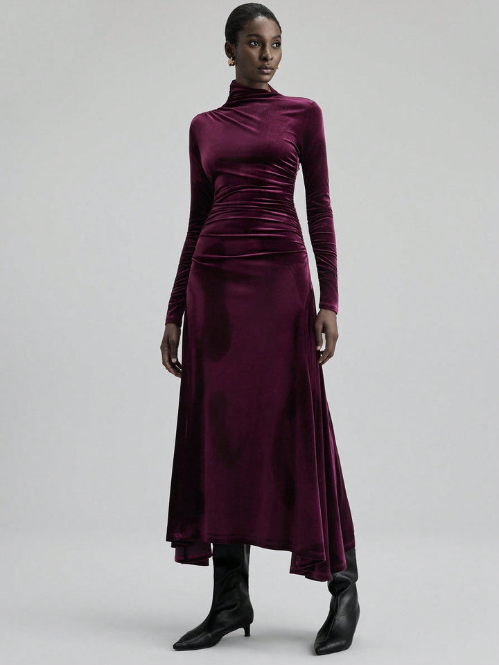 Rochie maxi SHEIN, vișiniu