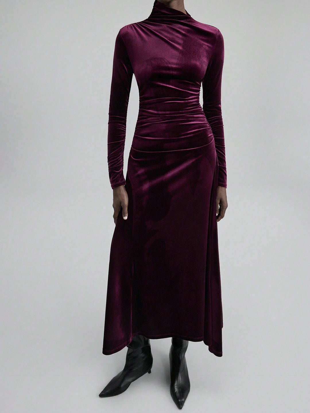 Rochie maxi SHEIN, vișiniu